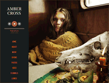 Tablet Screenshot of ambercrossmusic.com